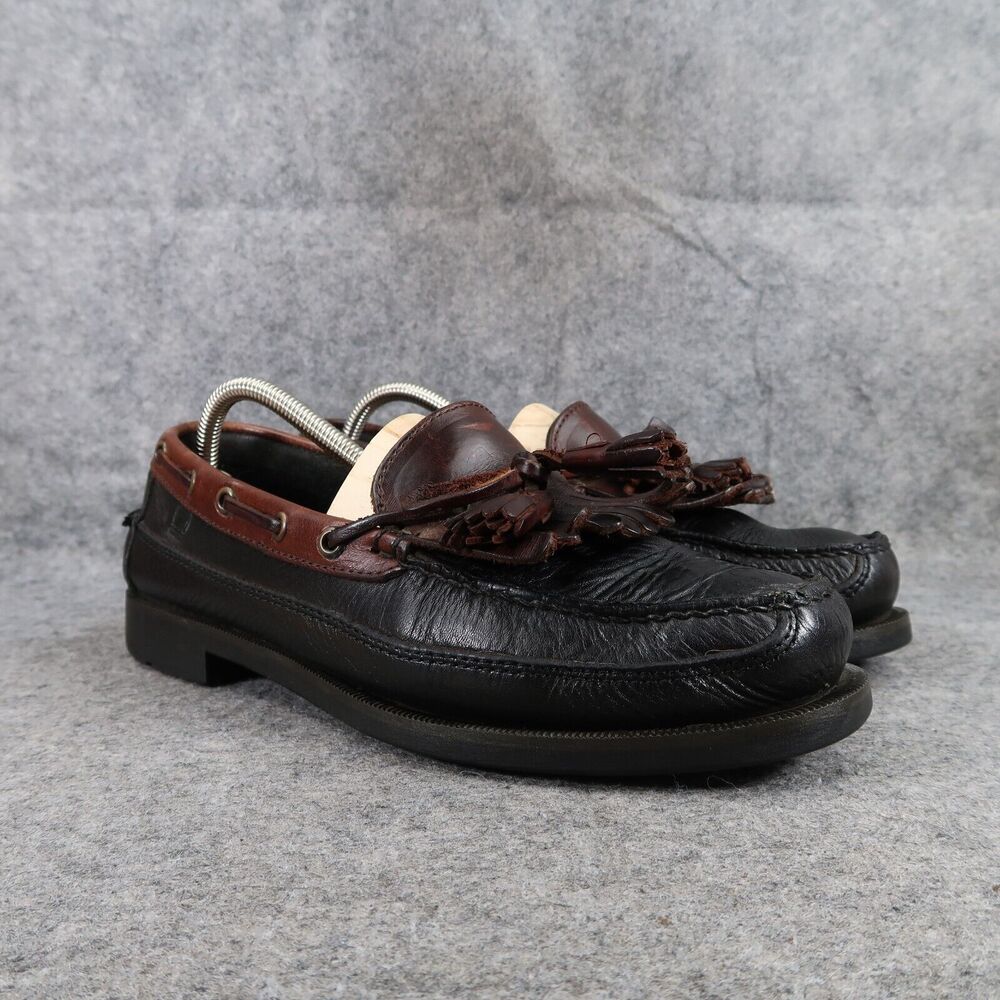 Sperry Shoes Mens 9.5 Tassel Loafer Boat Moc Leather Slip On Top Sider Wetlands